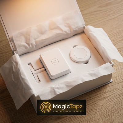 MagicTapz™ Wireless Light Switch Kit — No Wiring Needed | Remote Control Any Light From Anywhere